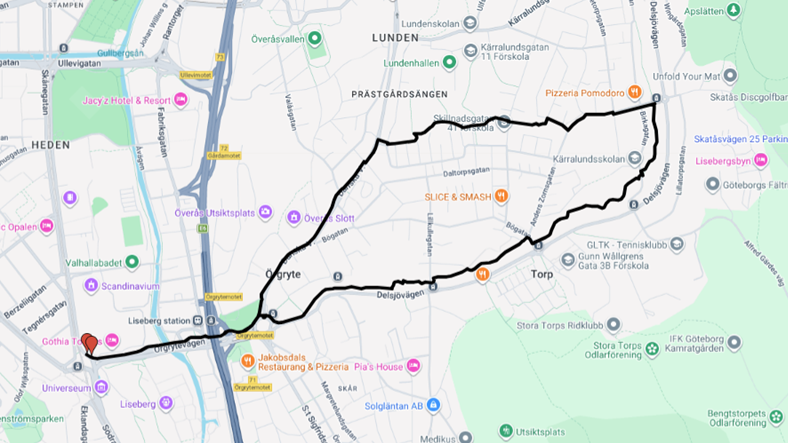 CEORL-HNS Charity Run Route